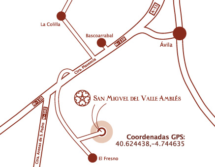 San Miguel del Valle Amblés - Mapa - como llegar